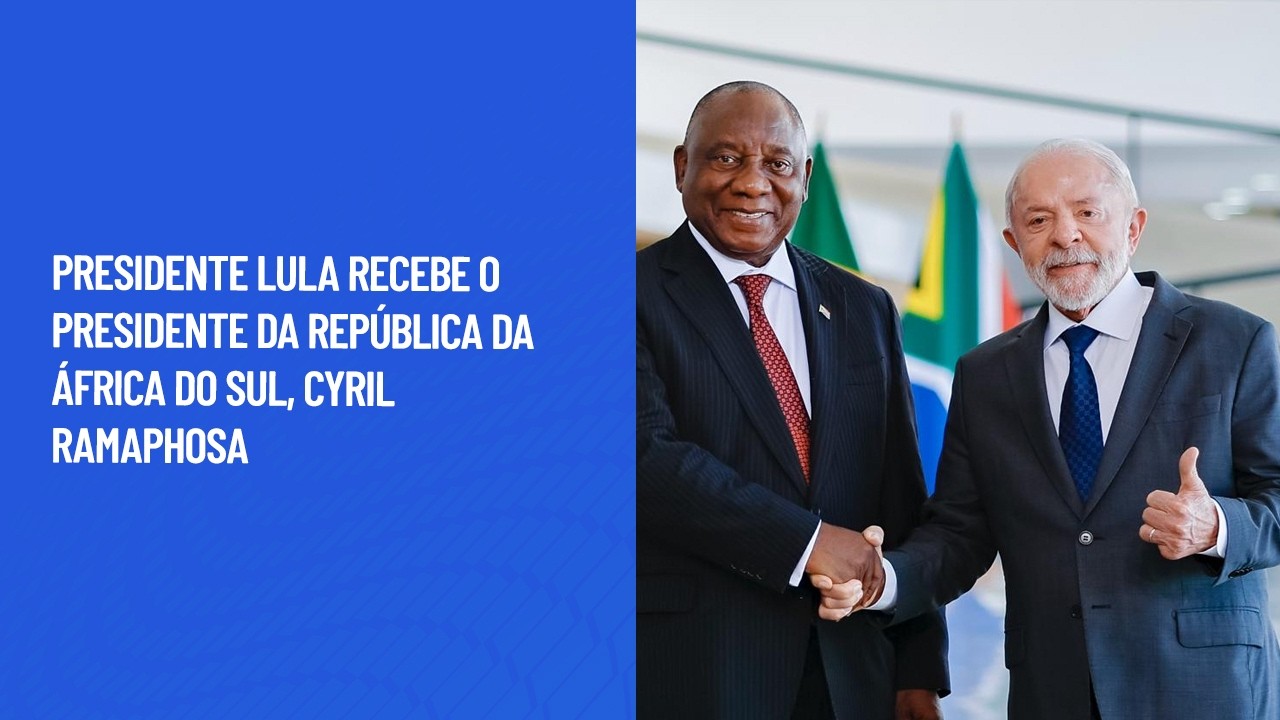 Presidente Lula recebe o Presidente da Republica da Africa do Sul, Cyril Ramaphosa